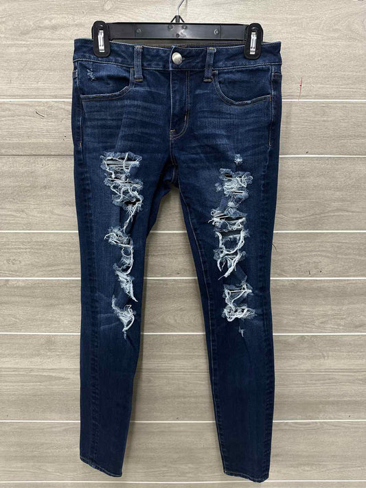 American Eagle Size 6 Long Blue Womens Jeans