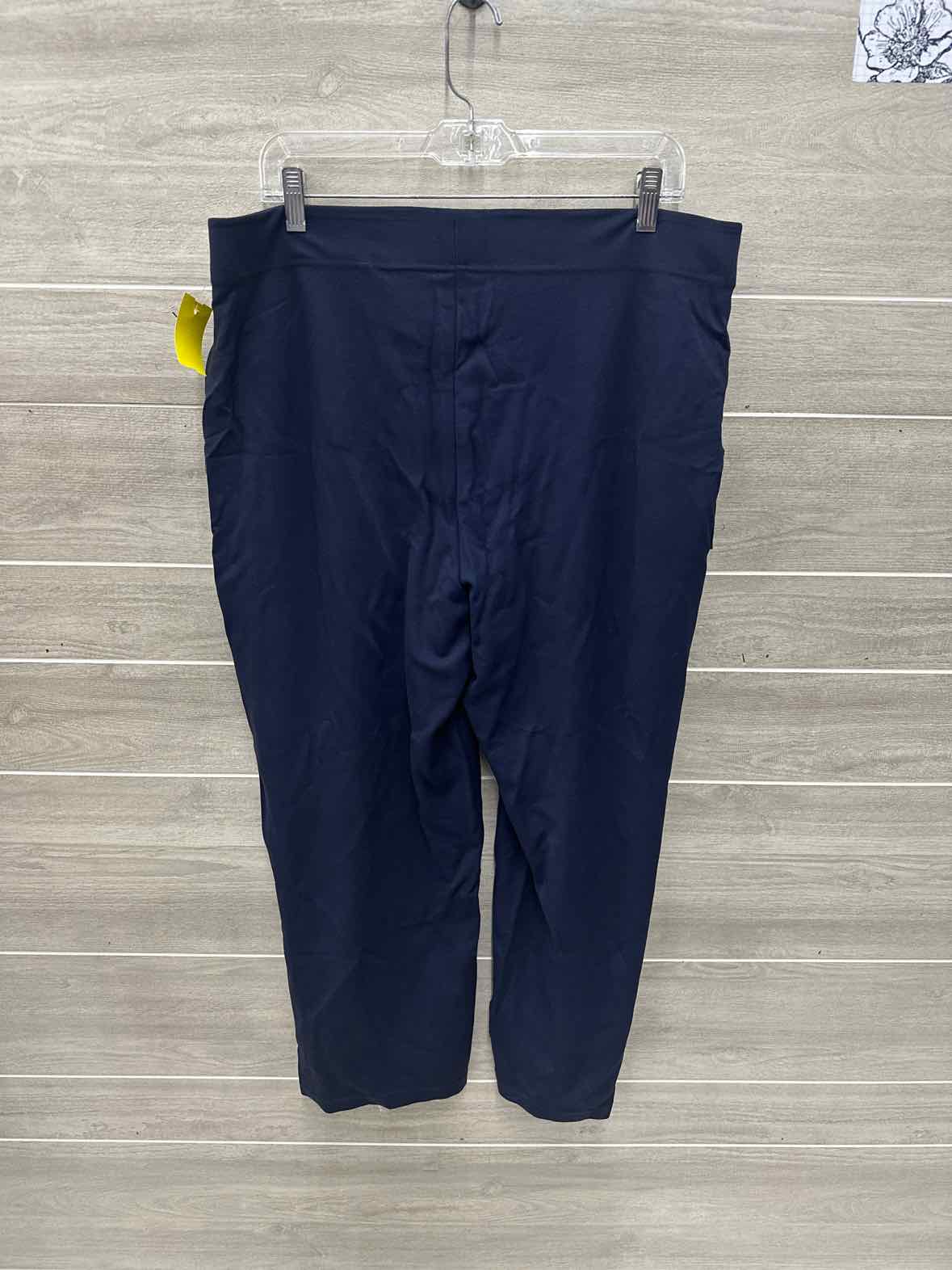 Max Studio Size 1X Navy Plus Pants