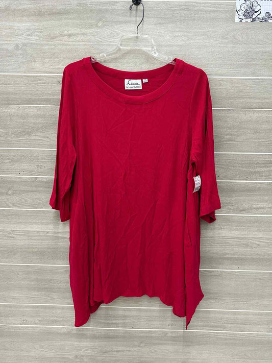 Louis Dell Olio Red Womens Women Size 20/22 Petite Shirt