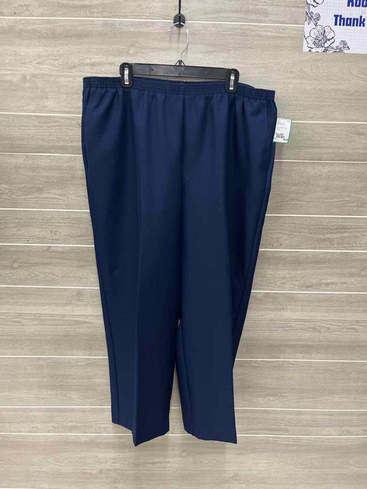 Alfred Dunner Blue Womens Size 22W Pants
