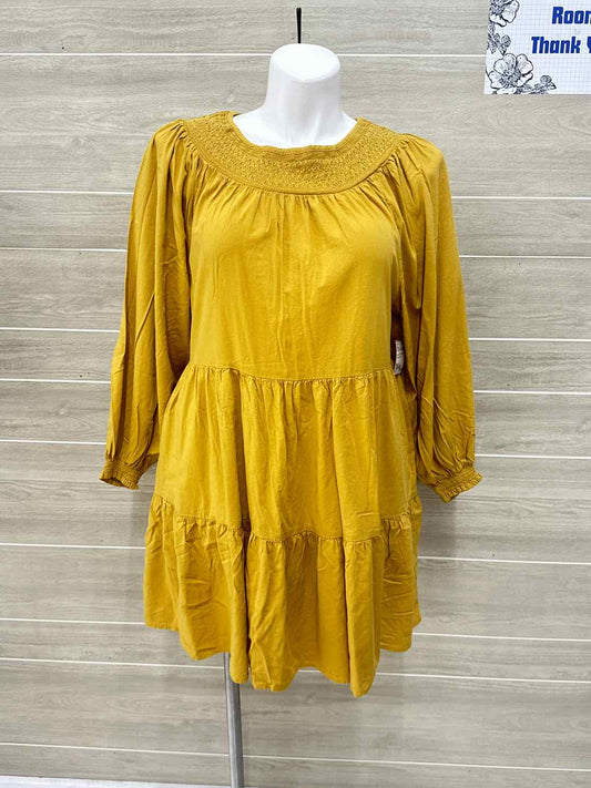 Old Navy Mustard Womens Women Size 14 Dress