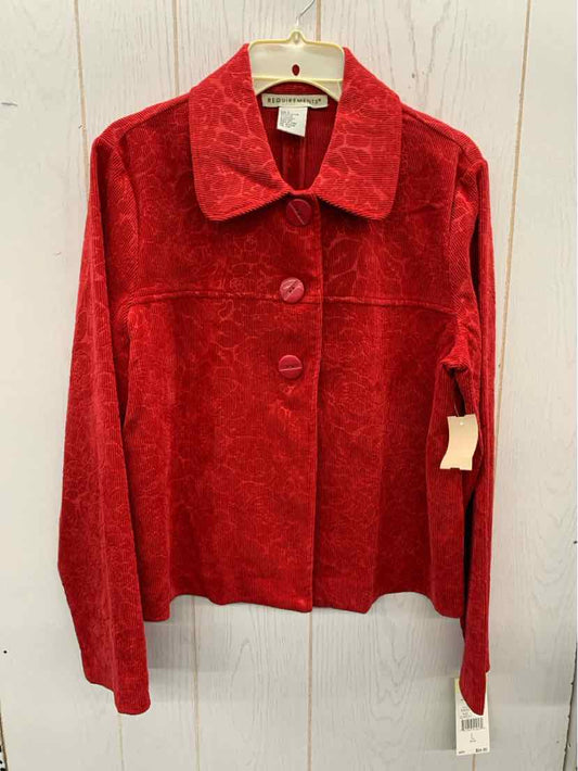 Requirements Red Womens Size 12/14 Blazer