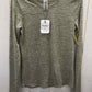 Mono b Gray Womens Size M Shirt