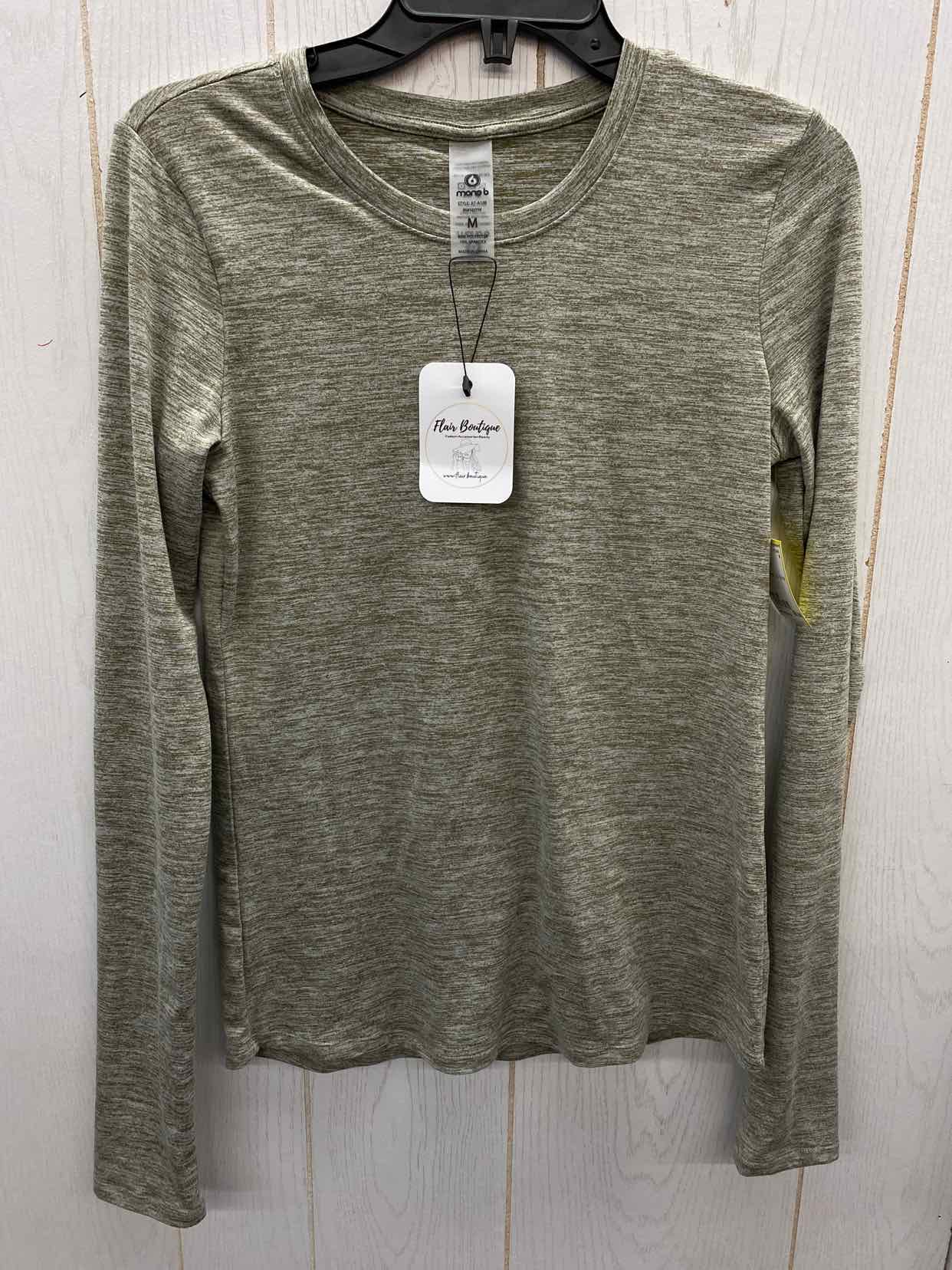 Mono b Gray Womens Size M Shirt