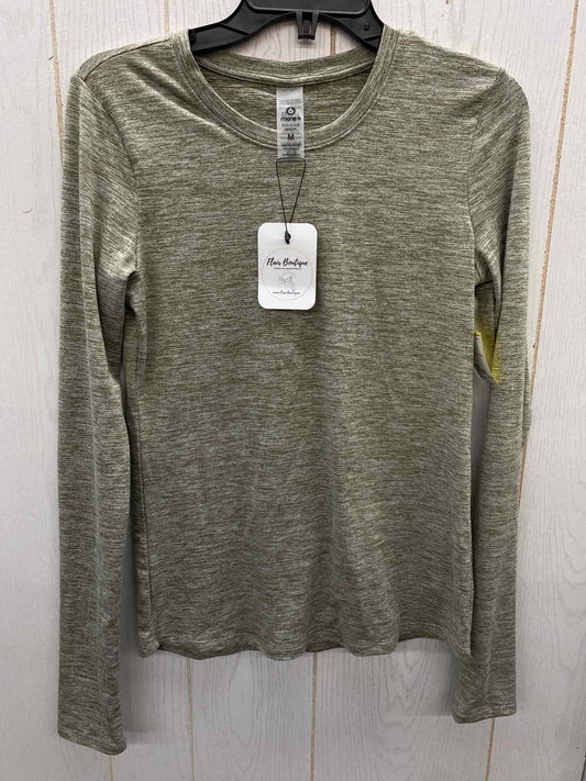 Mono b Gray Womens Size M Shirt