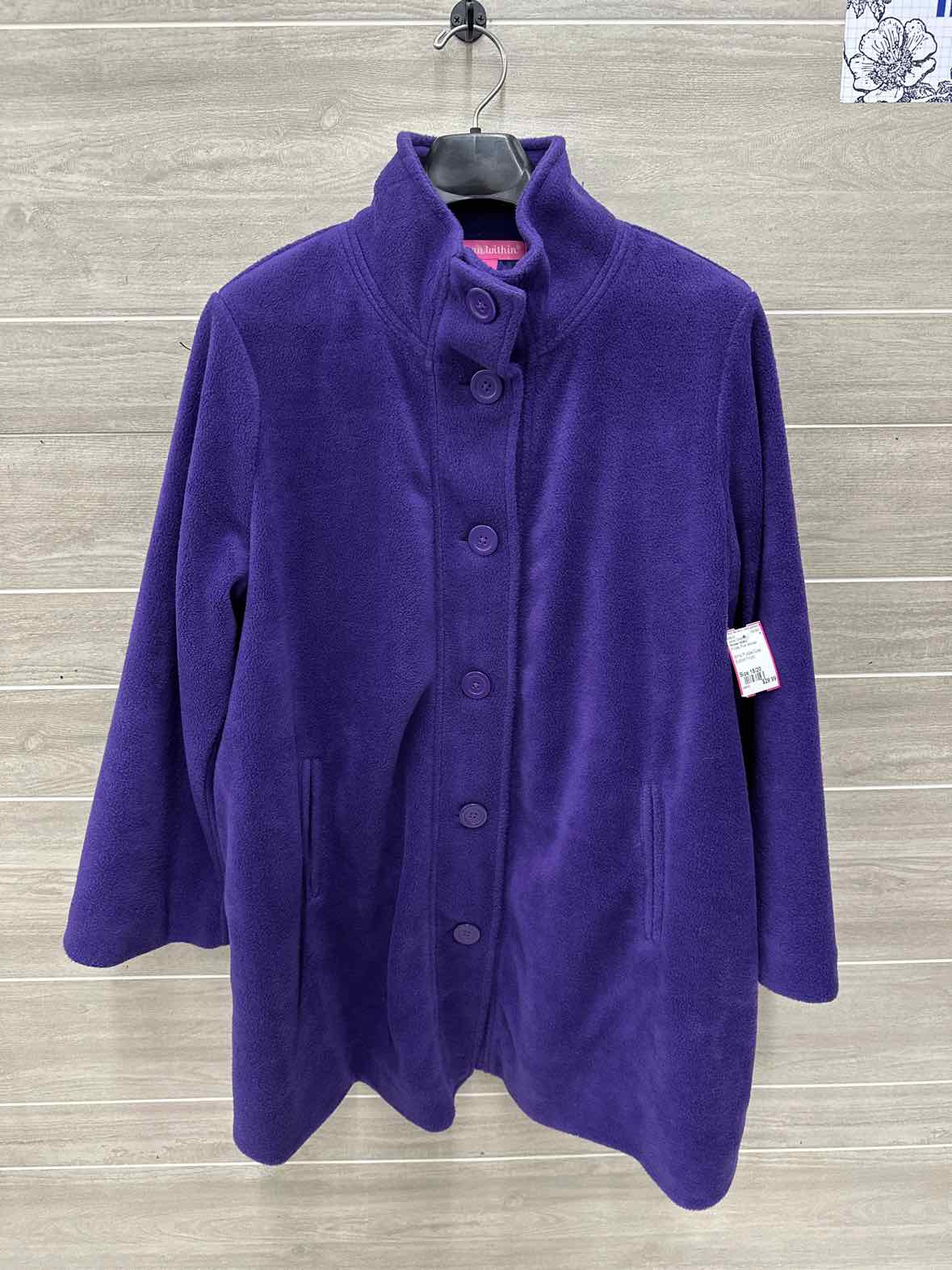 Woman Within Size 18/20 Purple Plus Jacket (Outdoor)