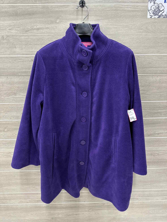 Woman Within Size 18/20 Purple Plus Jacket (Outdoor)