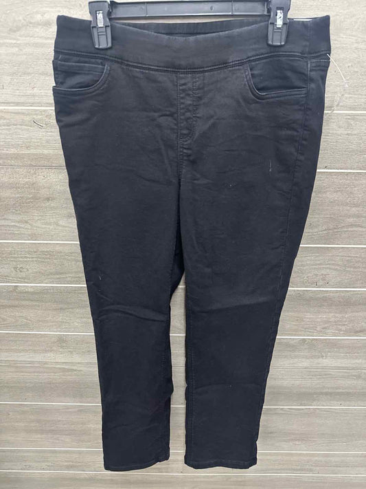 D & Co Size 12/14 Short Black Petite Pants