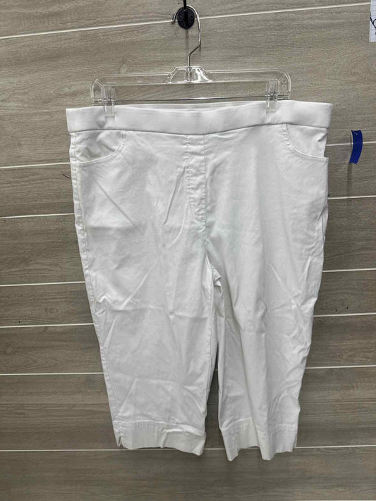 Alfred Dunner Size 16 White Plus Pants