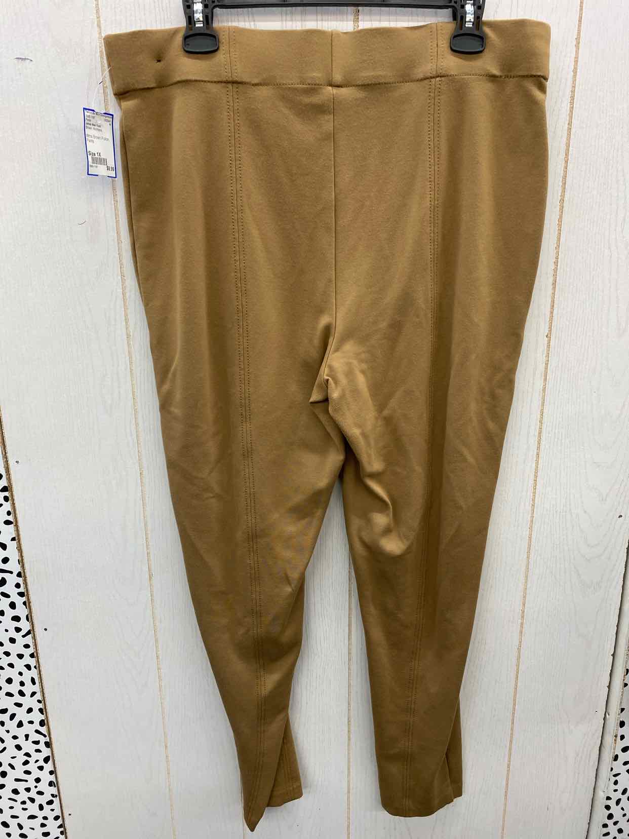 Jones New York Brown Womens Size 1X Pants