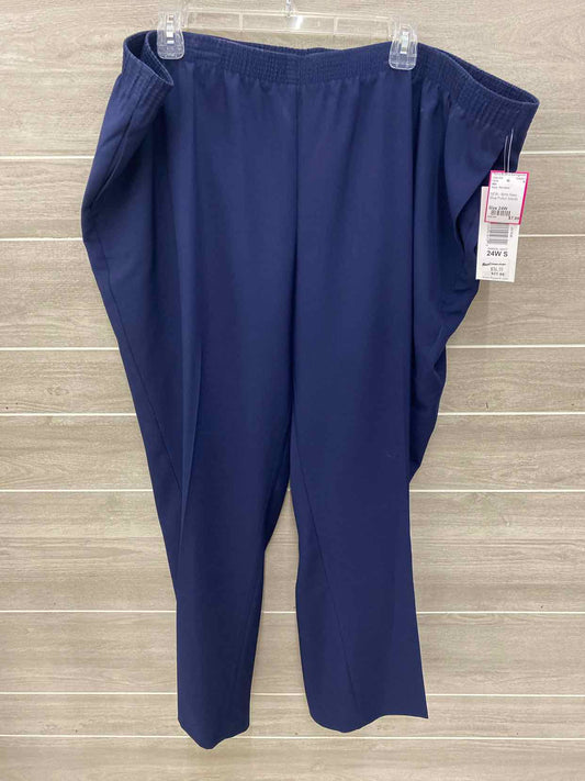 Alia Navy Womens Size 24W Pants
