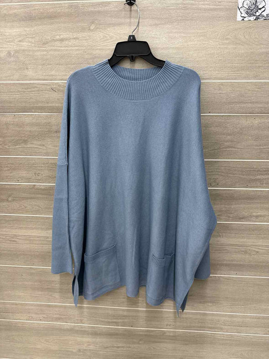 Modern Soul Size 2X/3X Blue Plus Sweater