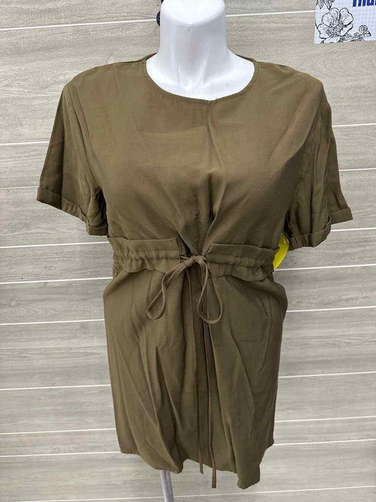 She & Sky Size 10/12 Olive Womens Dress