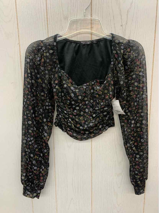 Nasty Gal Black Junior Size XS Shirt