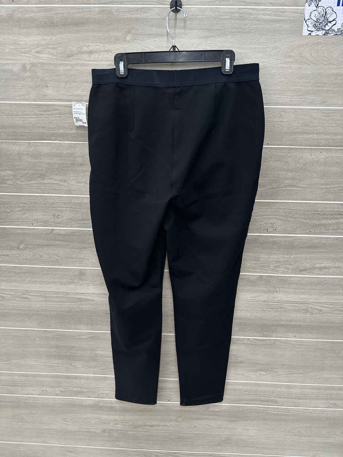 Black Womens Women Size 12 Pants