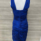 Calvin Klein Size 8 Blue Womens Dress