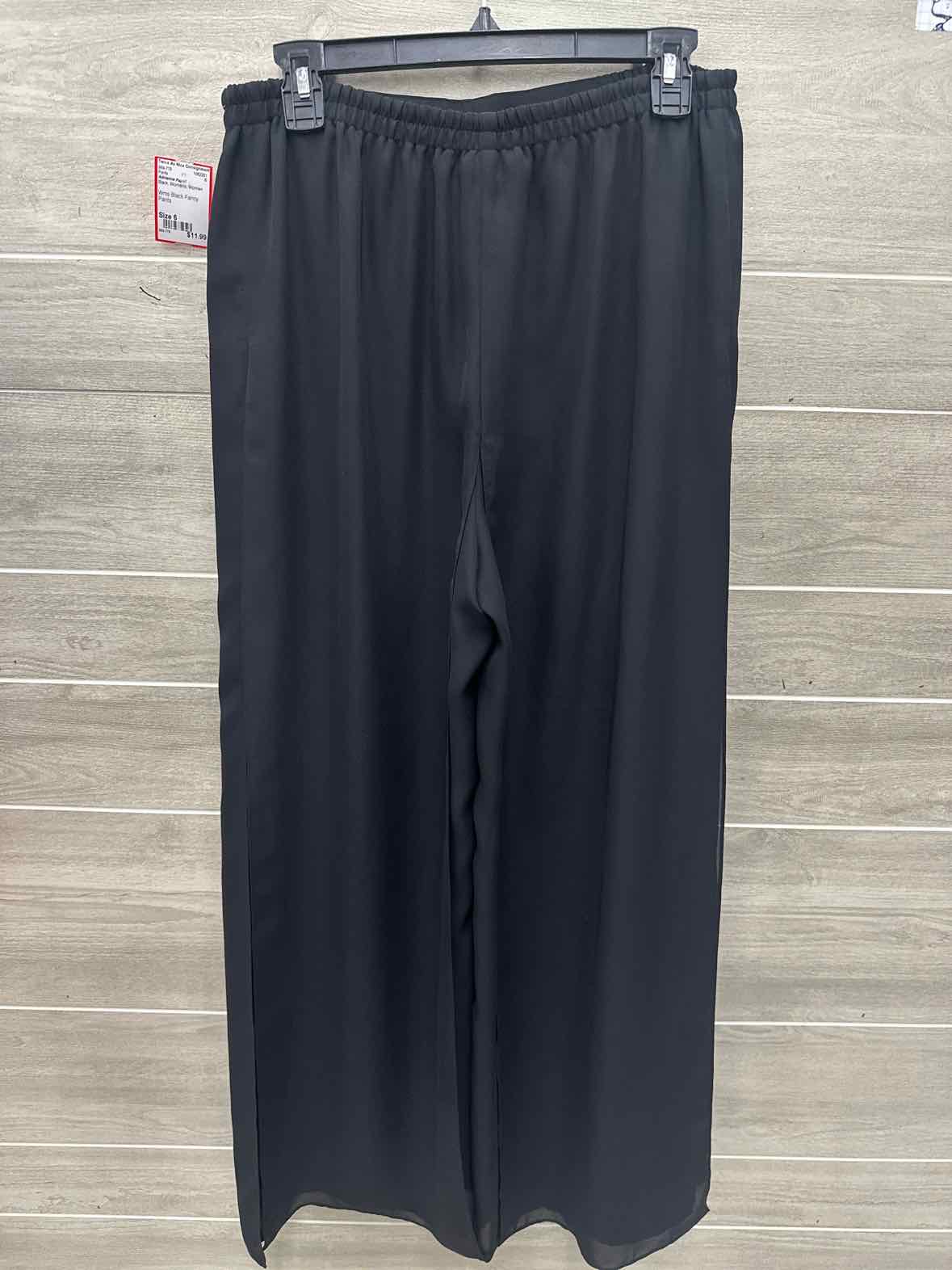Adrianna Papell Size 6 Black Womens Pants