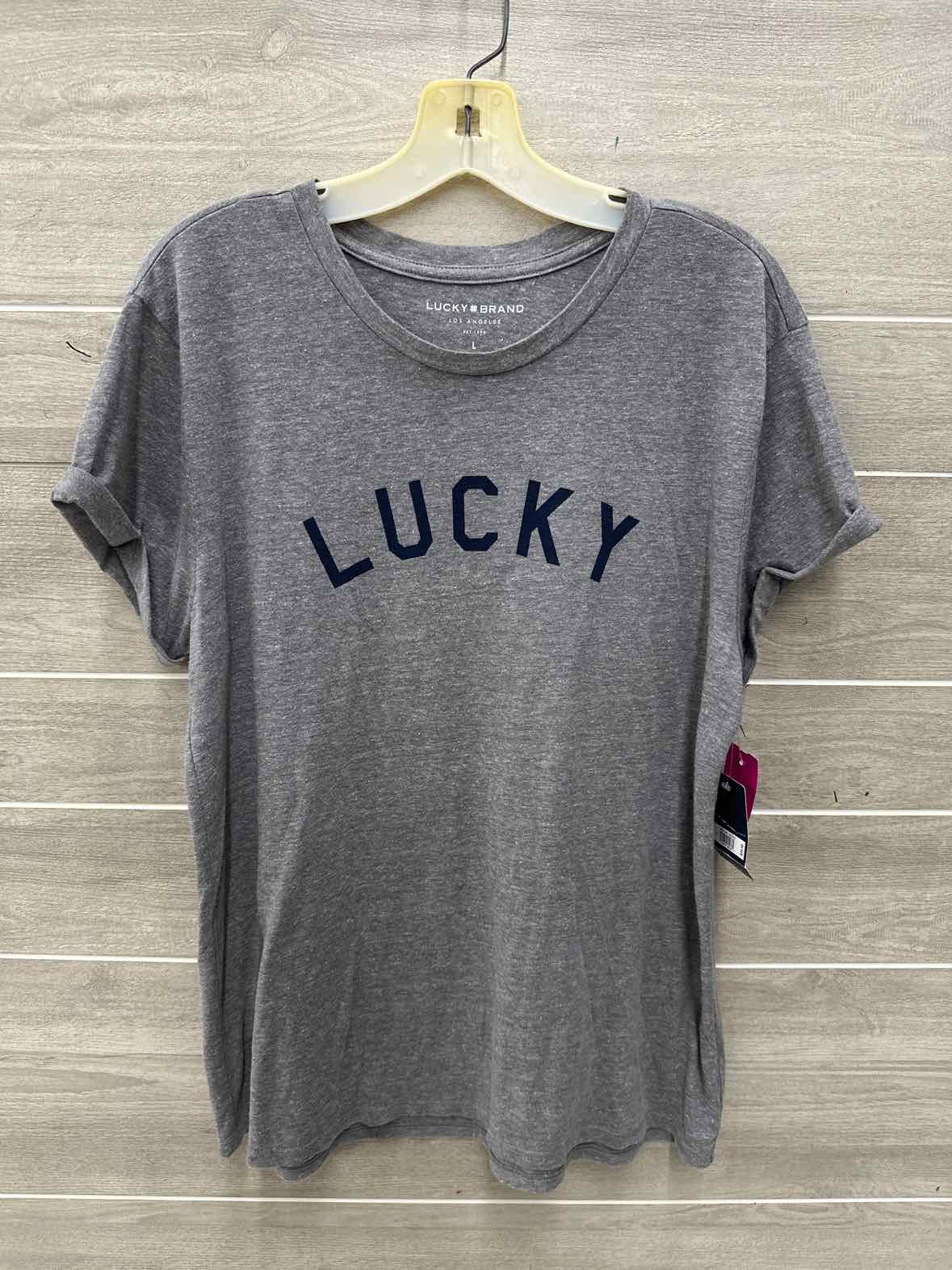Lucky Size L Gray Womens Shirt