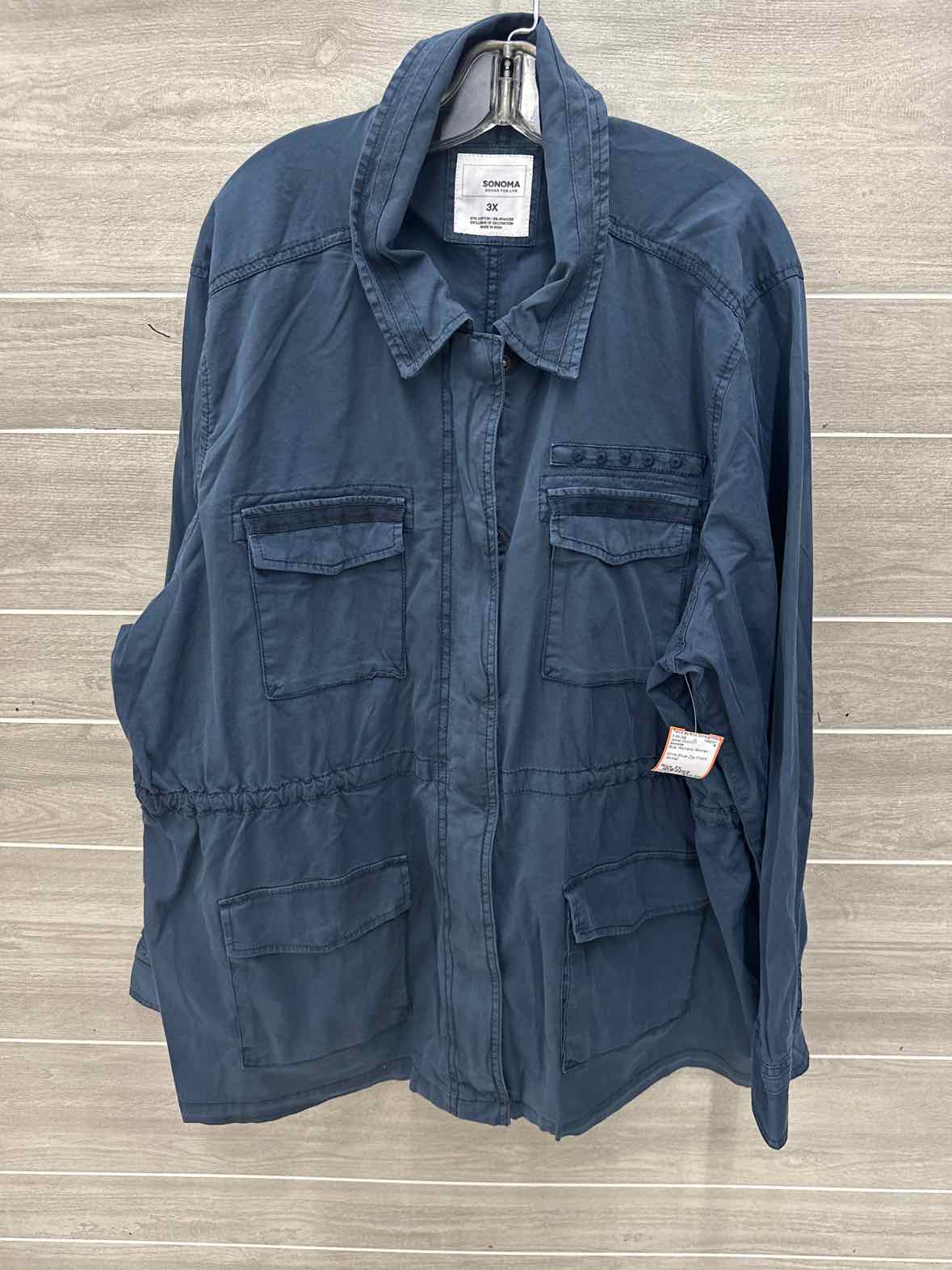 Sonoma Blue Womens Women Size 3X Jacket (Outdoor)