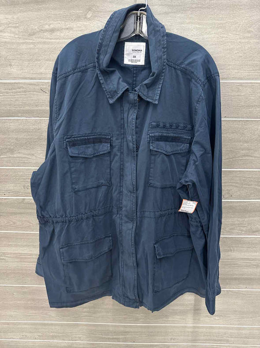 Sonoma Blue Womens Women Size 3X Jacket (Outdoor)