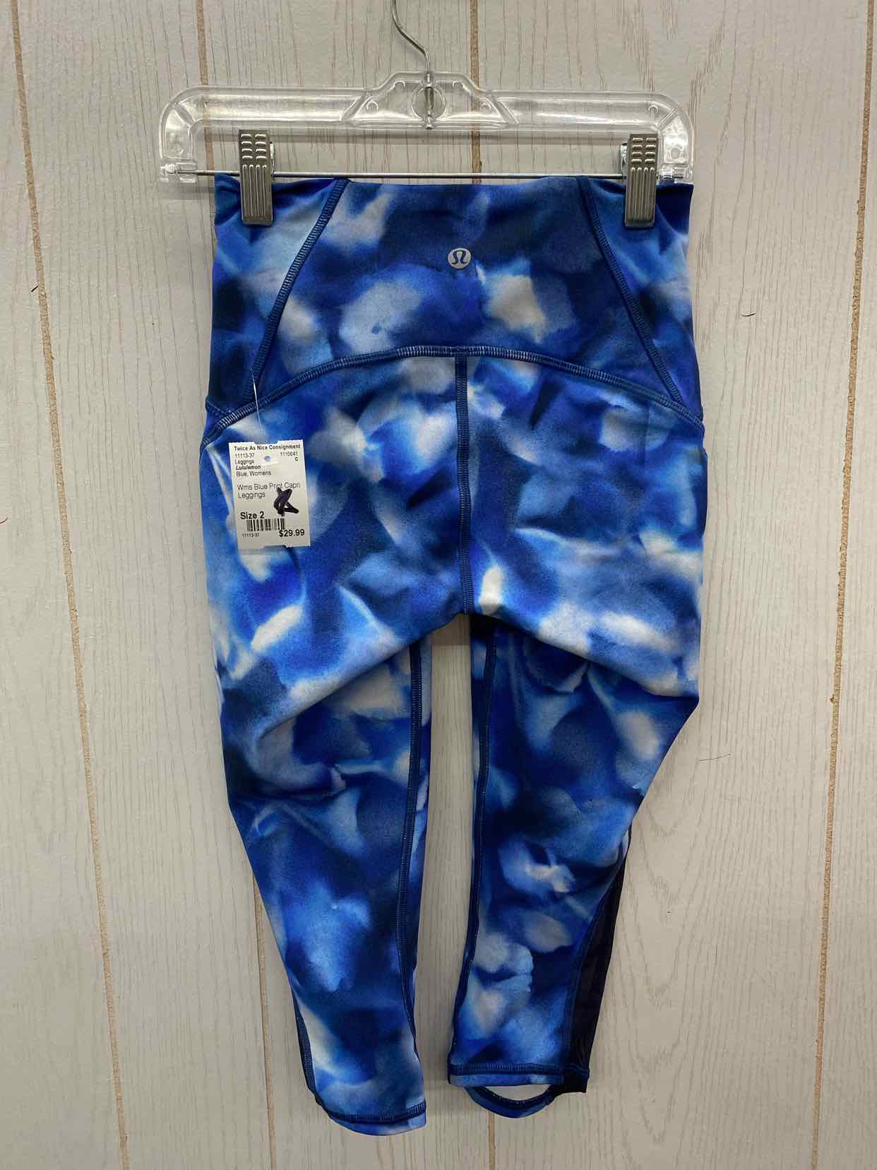 Lululemon Blue Womens Size 2 Leggings Twice As Nice Consignments