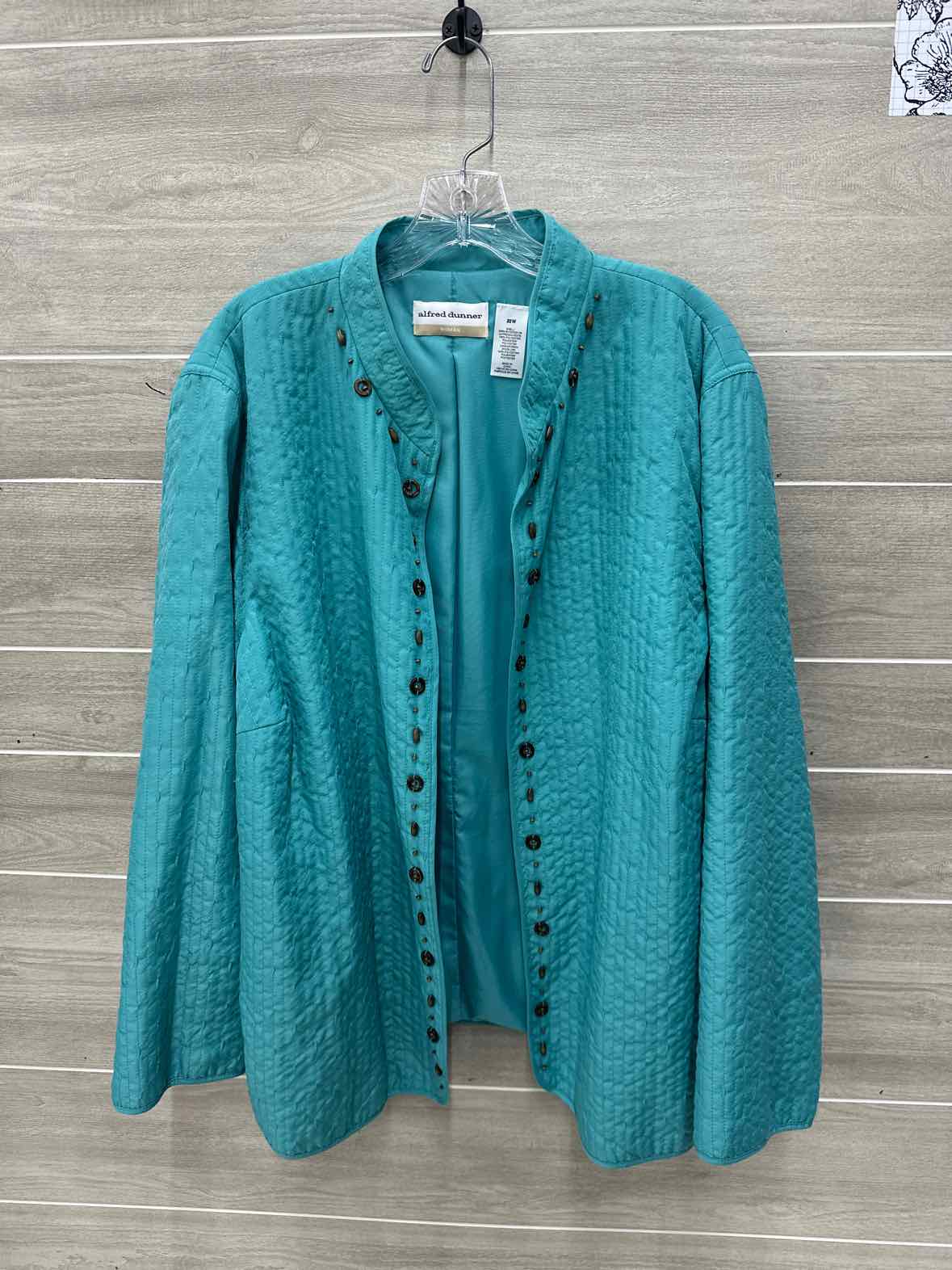 Alfred Dunner Size 22W Teal Plus Blazer