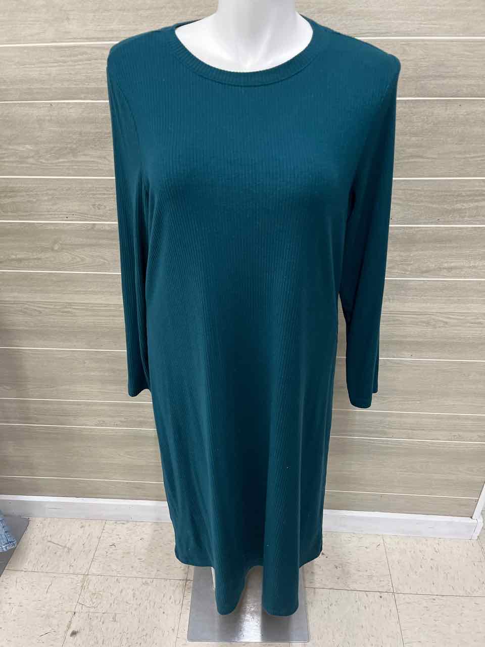 Time & Tru Size 22 Teal Plus Dress