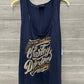 Harley Davidson Size 16/18 Navy Womens Tank Top