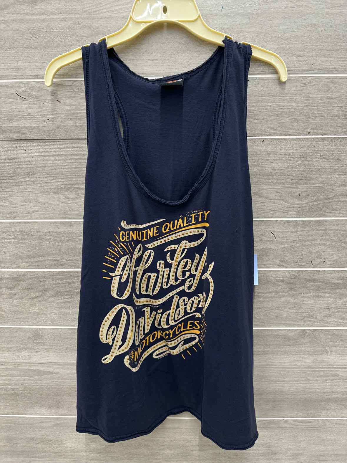 Harley Davidson Size 16/18 Navy Womens Tank Top