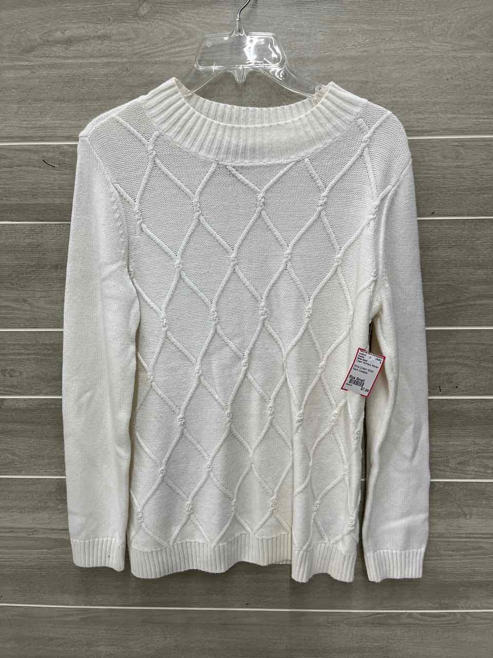 Karen Scott Cream Womens Women Size Small Sweater