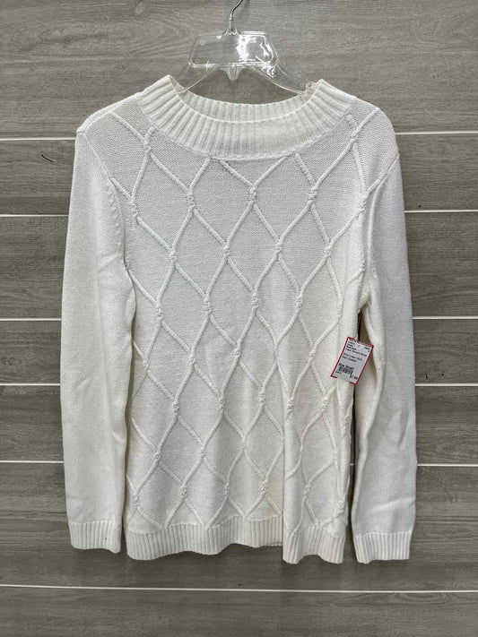 Karen Scott Cream Womens Women Size Small Sweater
