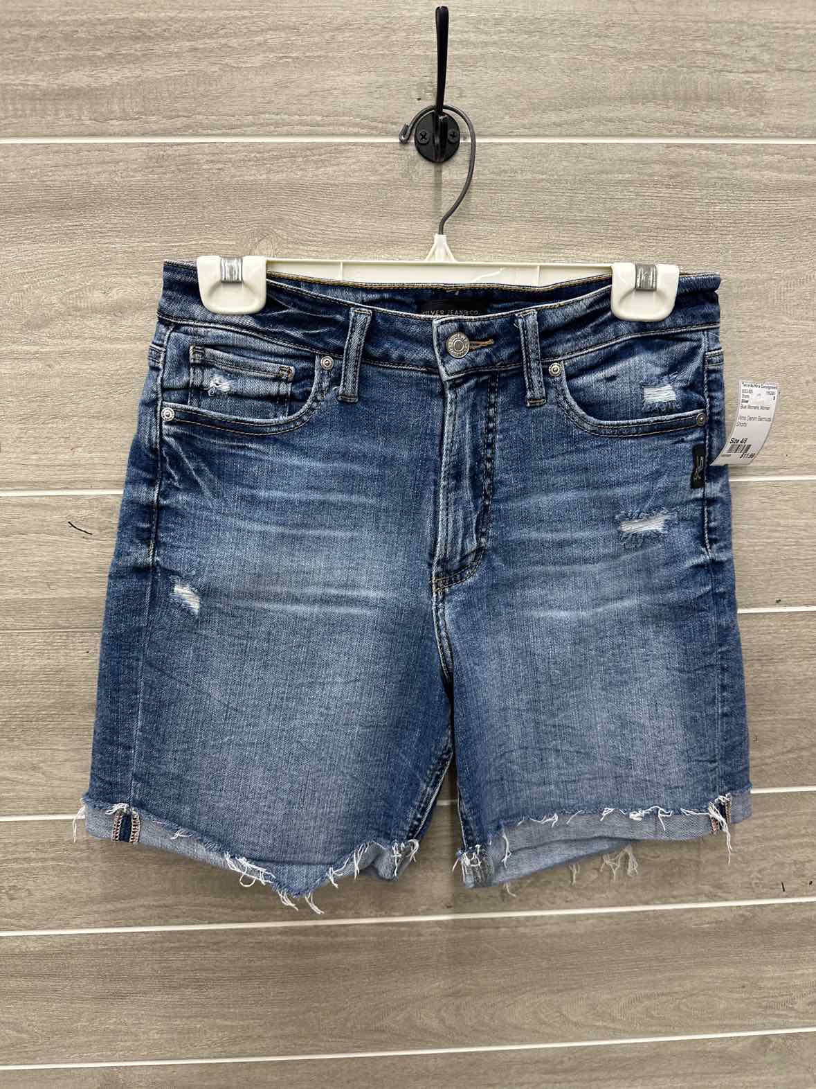 Silver Size 4/6 Blue Womens Shorts