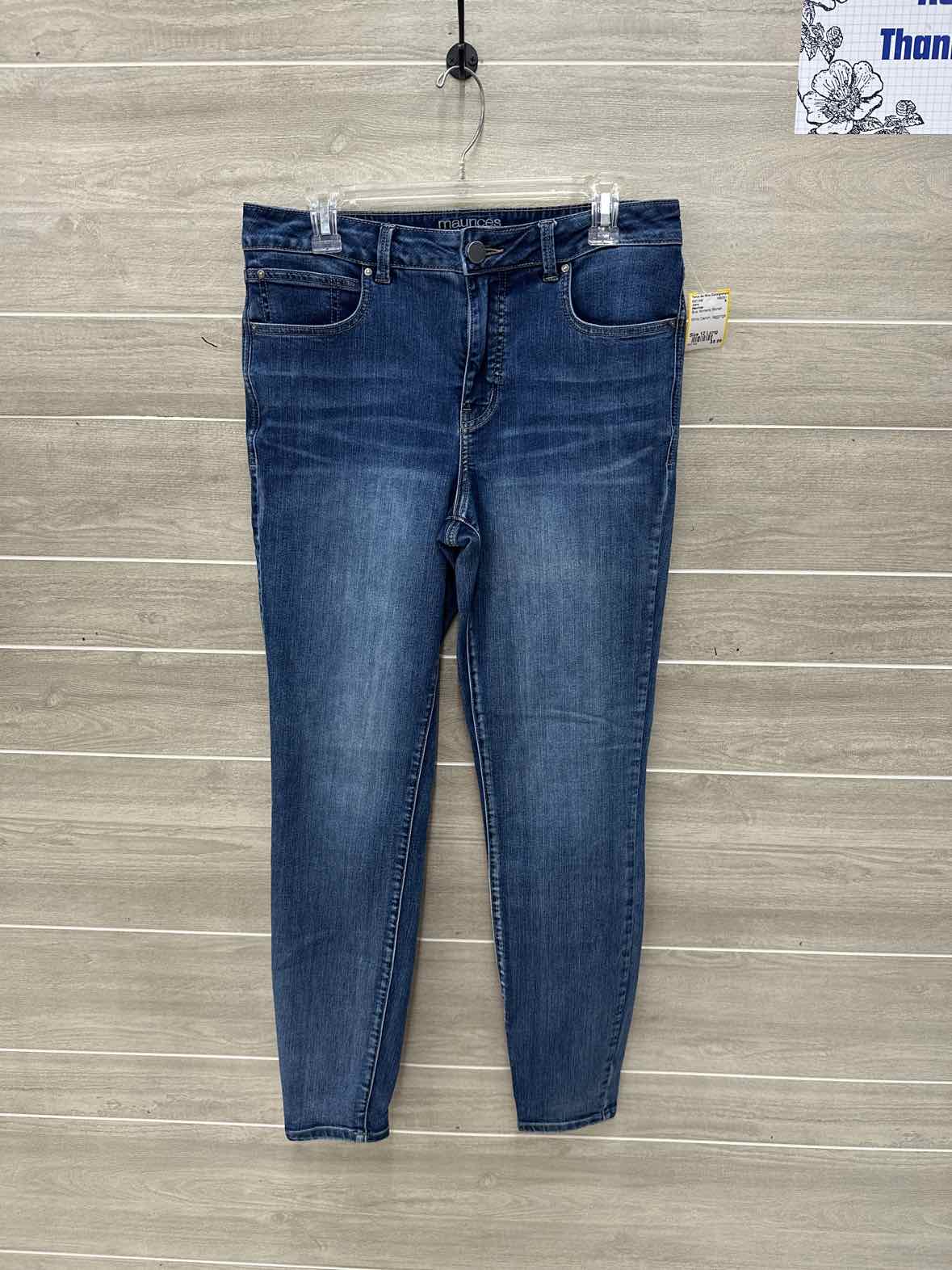 Maurices Blue Womens Women Size 12 Long Jeans