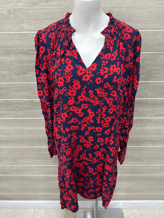 LOFT Size 10 Red Womens Dress