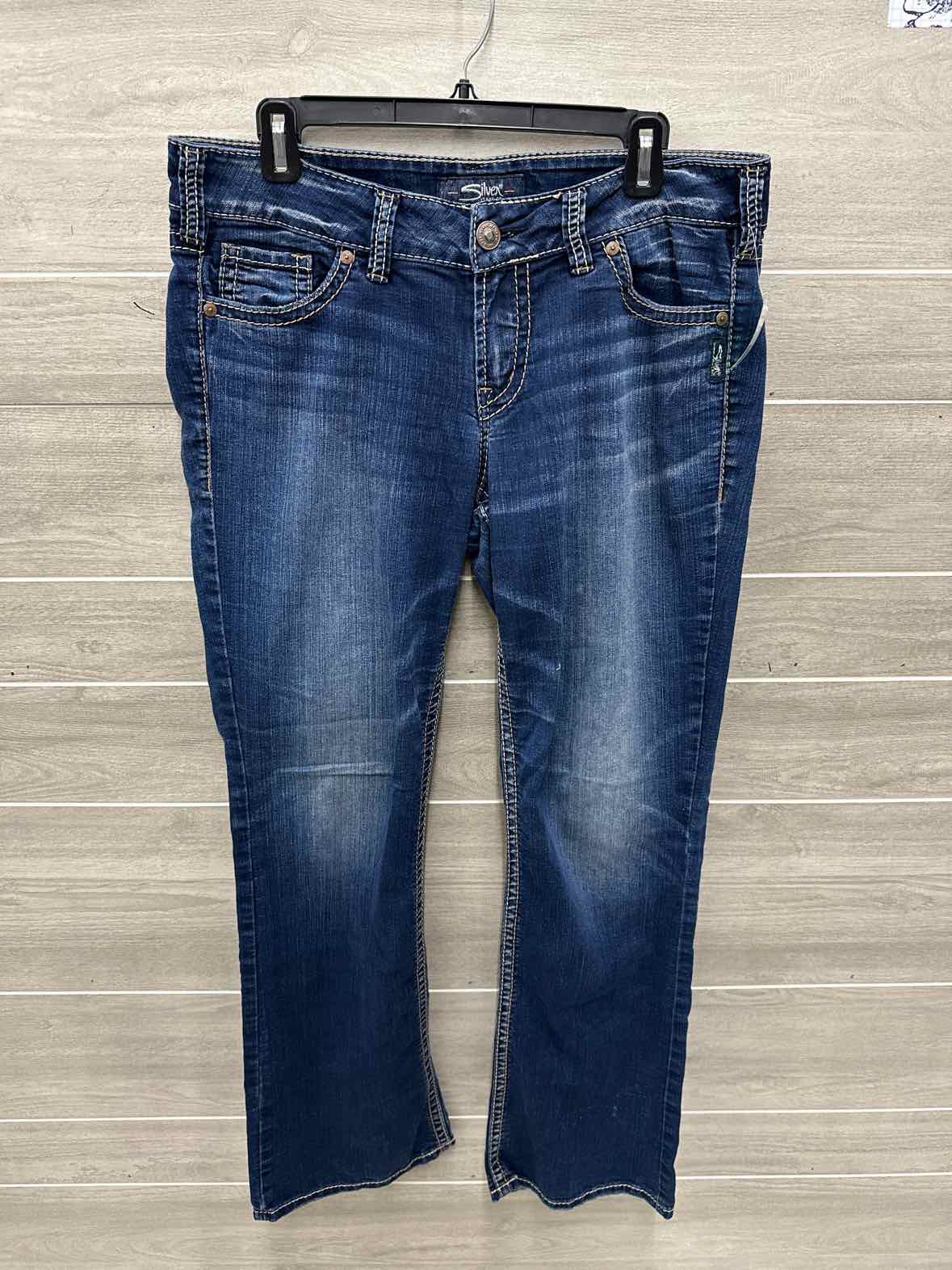 Silver Size 10/12 Blue Womens Jeans