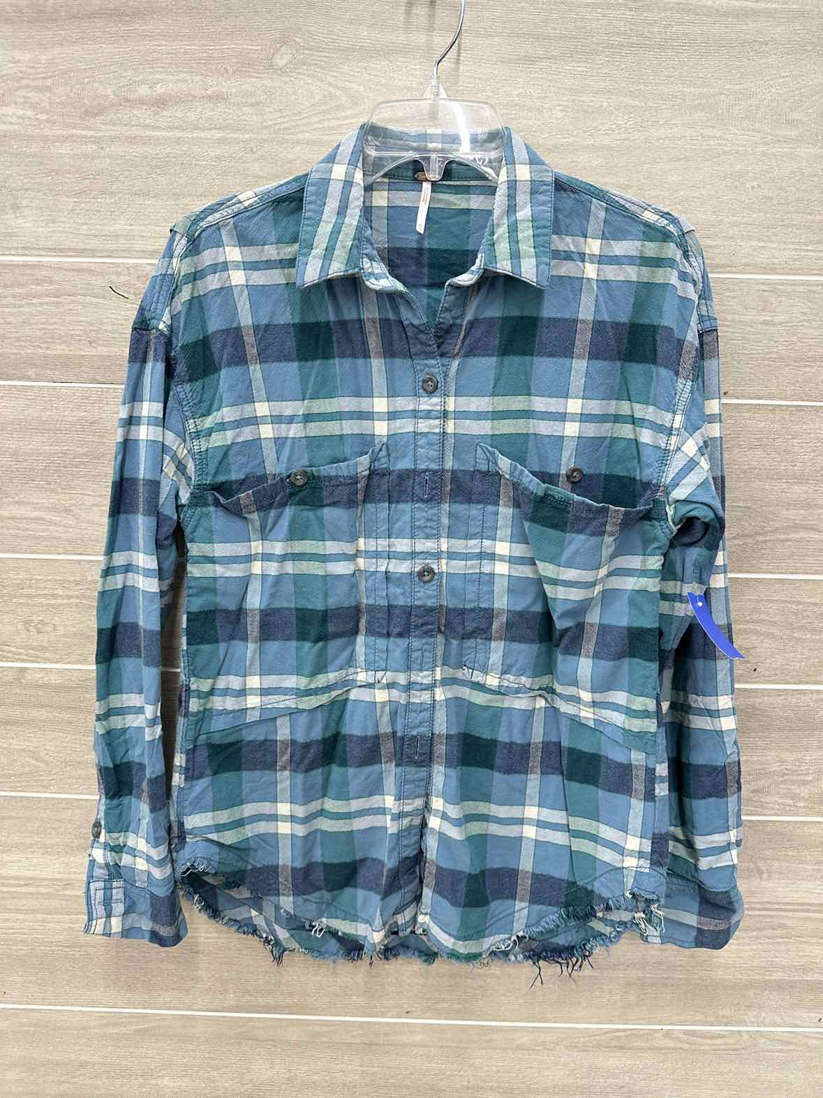 Free People Size XS Teal Womens Shirt