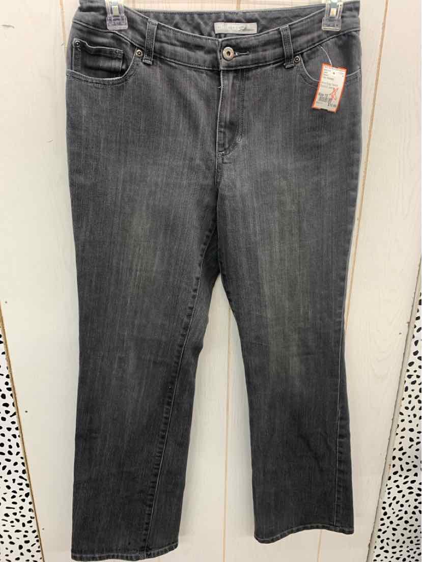 Chico's Gray Womens Size 10 Jeans