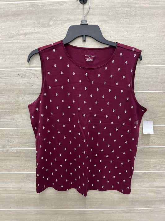 Christopher & Banks Size XL Burgundy Womens Tank Top