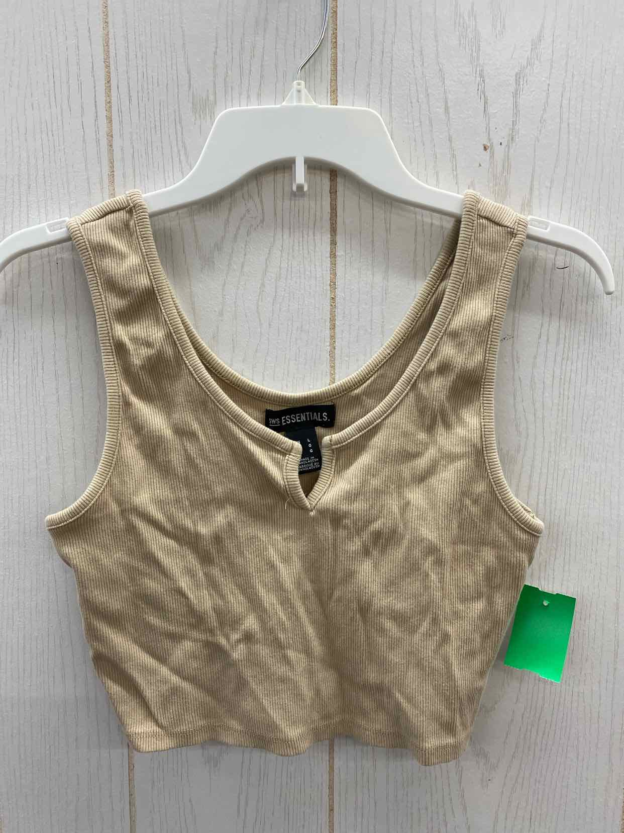 Tan Junior Size L Tank Top