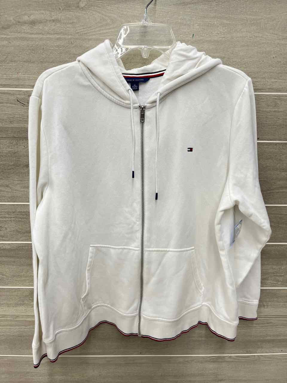 Tommy Hilfiger Size XL White Womens Sweatshirt
