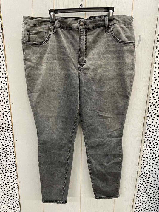 Terra & Sky Gray Womens Size 20W Jeans