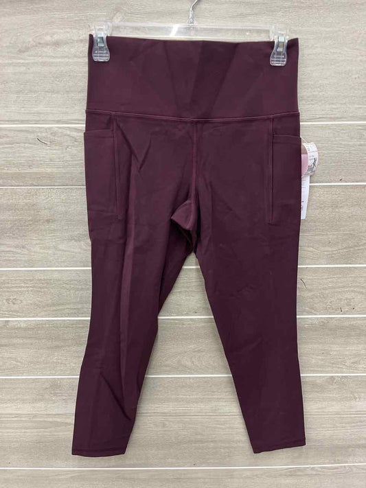 Athleta Size M Burgundy Womens Leggings