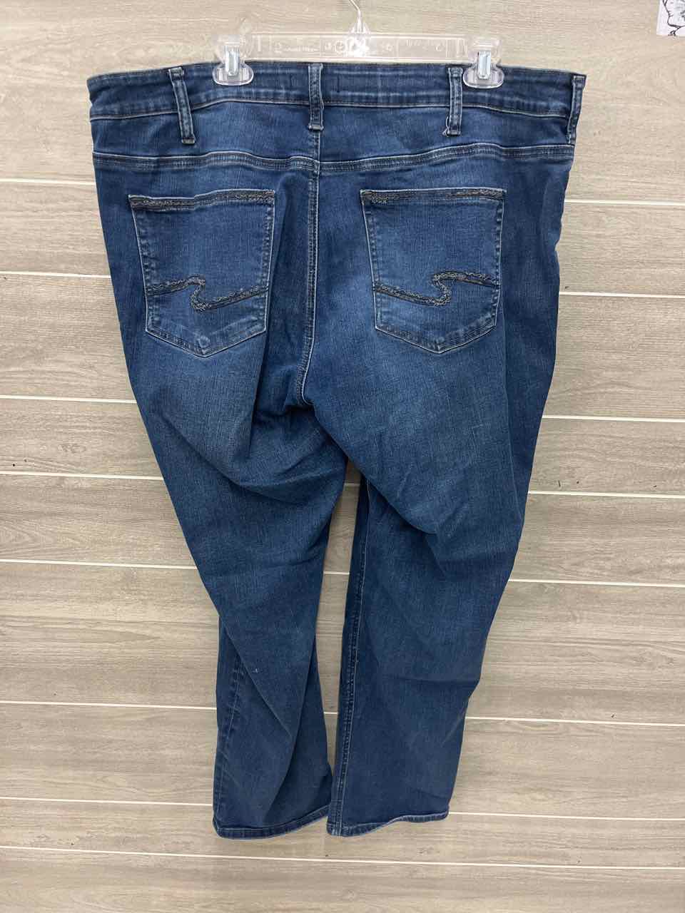 Silver Size 22 Blue Plus Jeans