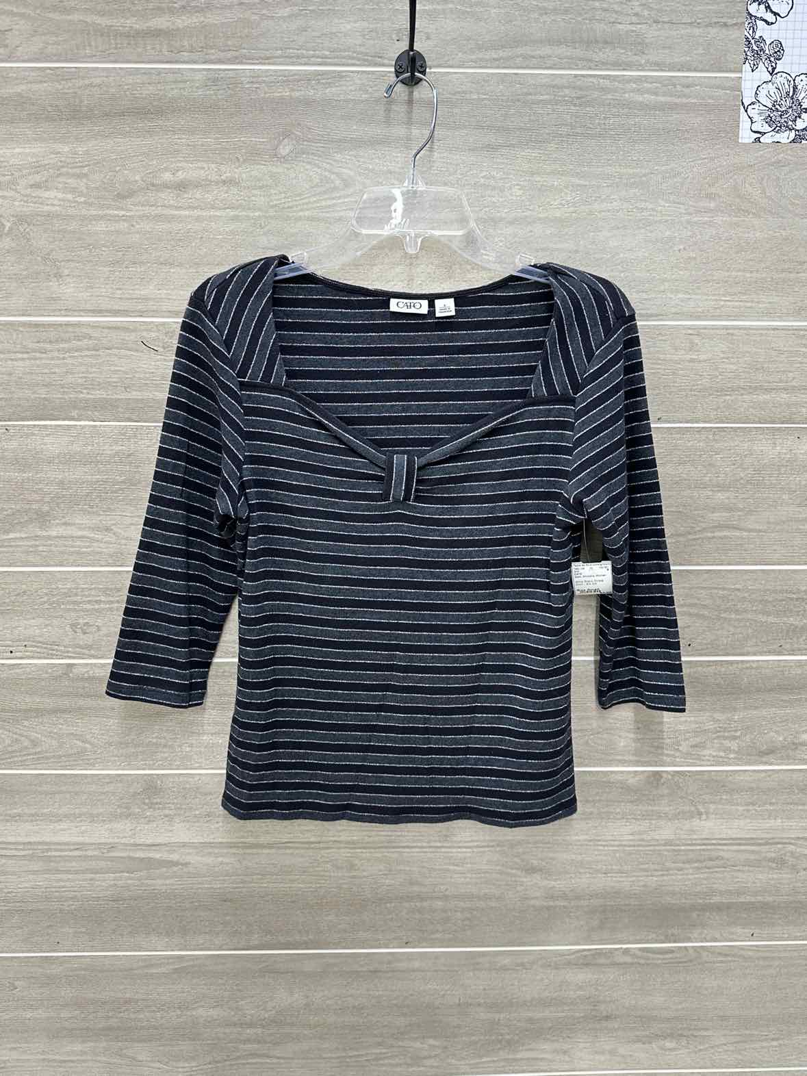 CATO Black Womens Women Size Small Shirt