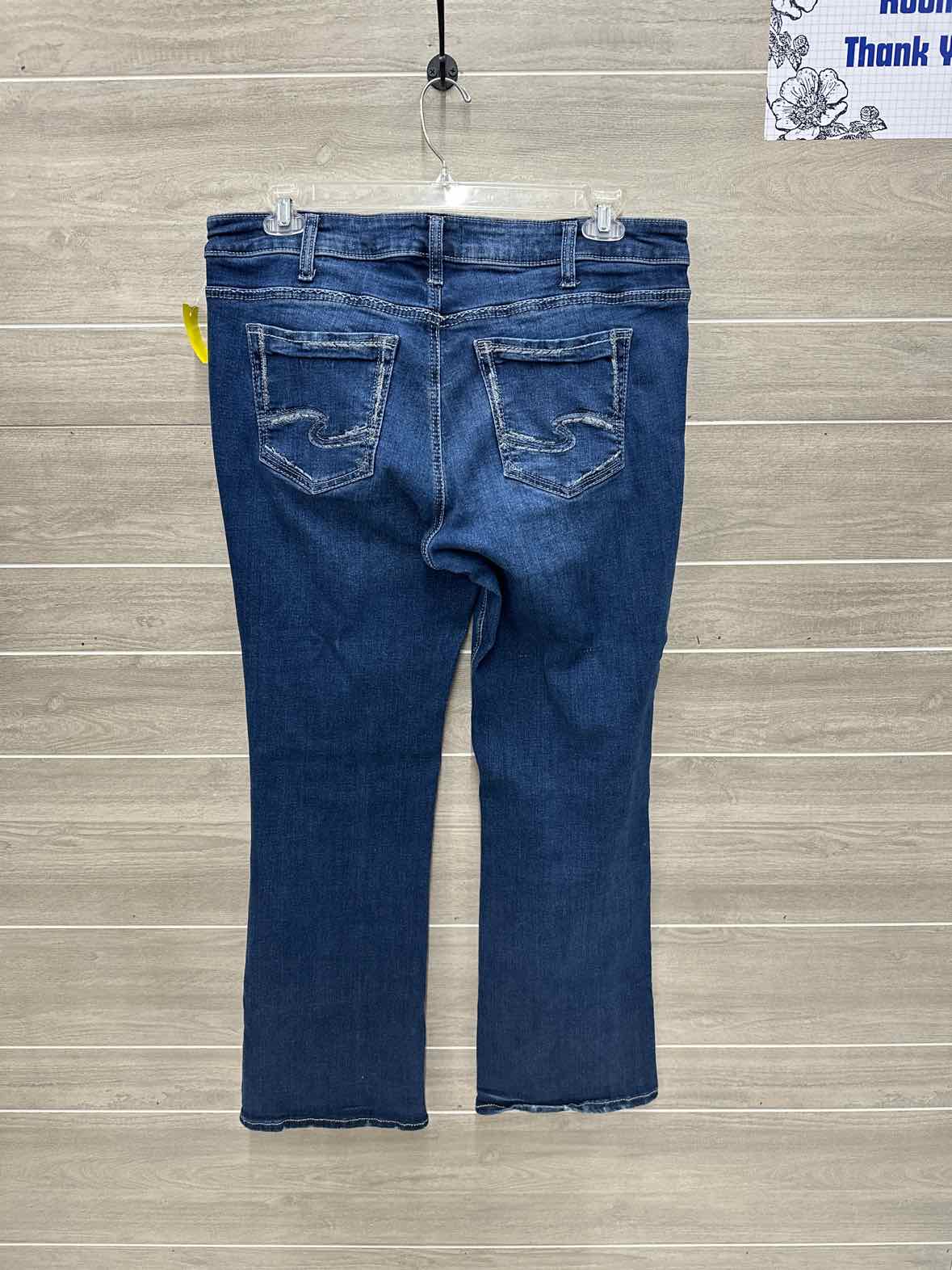 Silver Size 16 Long Blue Womens Jeans