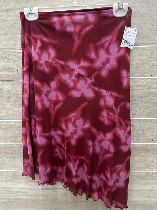 Wild Fable Size 6 Burgundy Womens Skirt