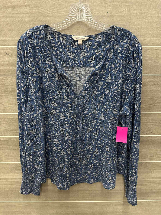 Lucky Size L Blue Womens Shirt