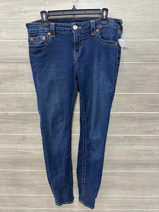 True Religion Size 10/12 Blue Womens Jeans
