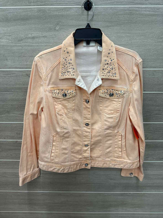 Chico's Size 12 Peach Womens Blazer