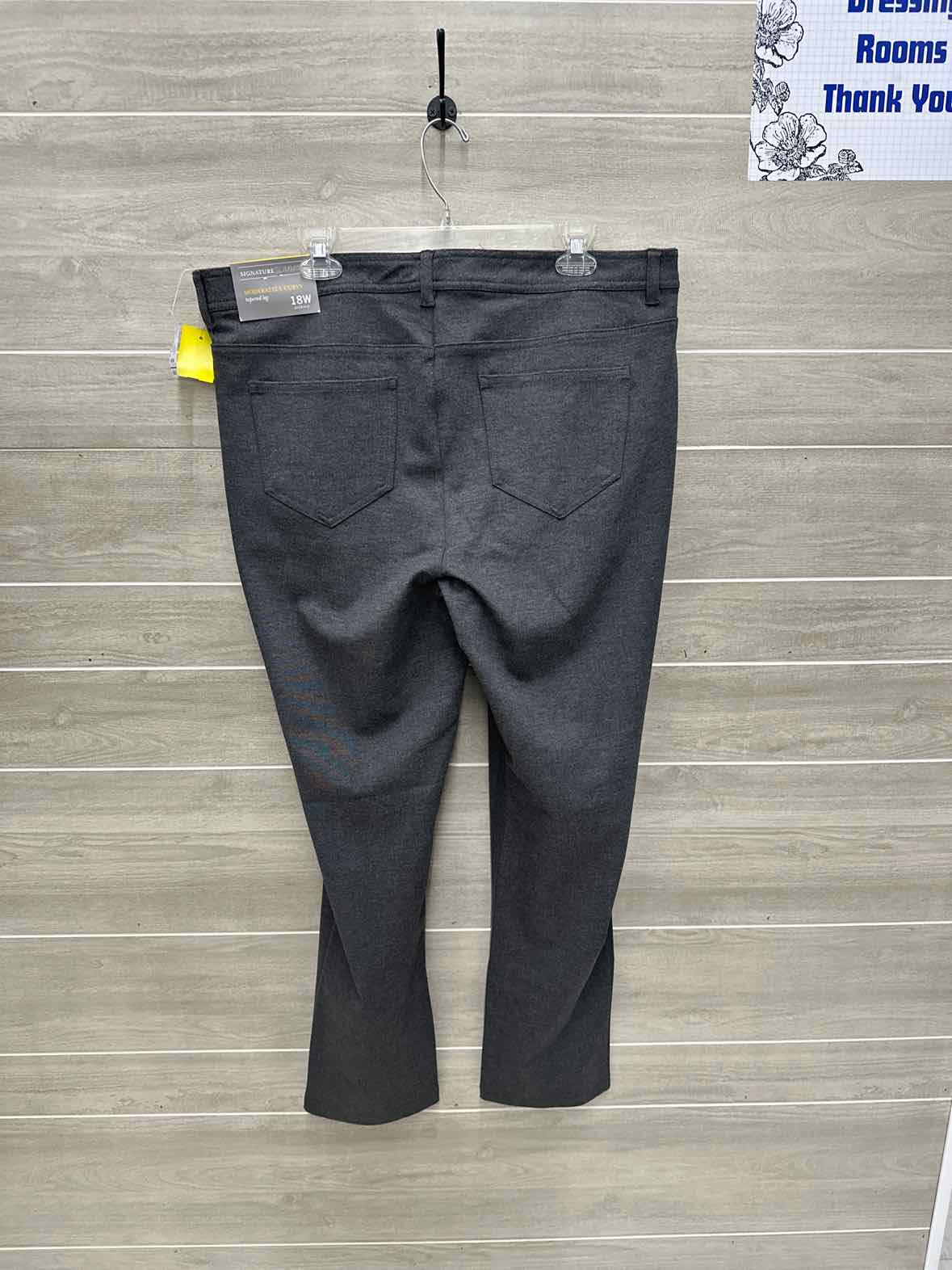 CJ Banks Size 18W Gray Womens Pants